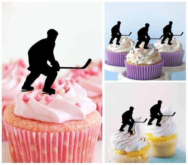 Acrylic Toppers Ice Hockey Player Design