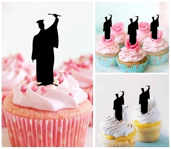 Laser Cut Graduation cupcake topper