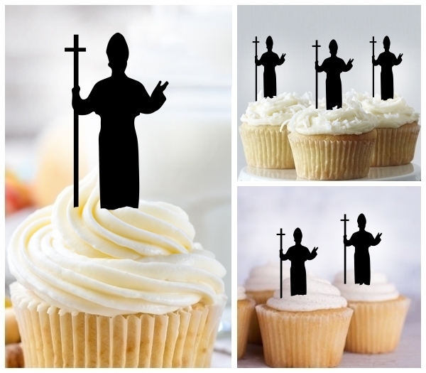 Laser Cut Catholic Christian cupcake topper