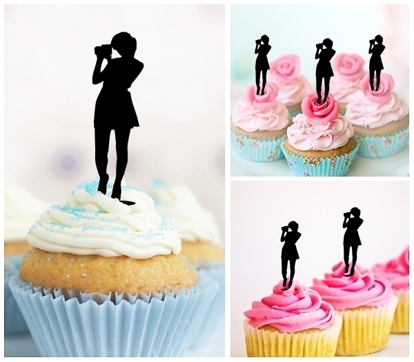 Acrylic Toppers Photographer Female Design