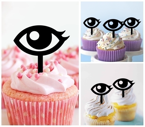 Laser Cut Eye cupcake topper