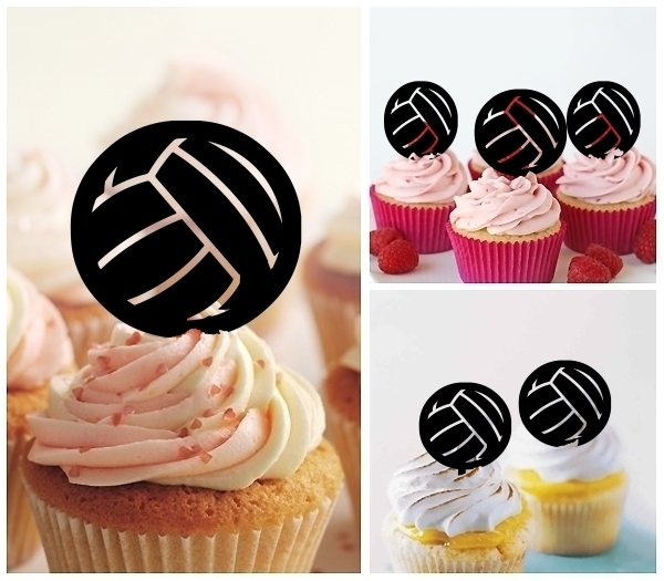 Laser Cut Water Polo Ball cupcake topper