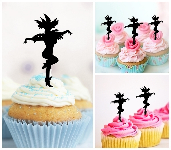 Laser Cut Cabaret Alcazar Carnival cupcake topper