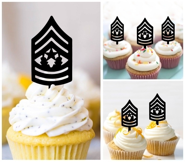 Laser Cut CSM Military Badge cupcake topper