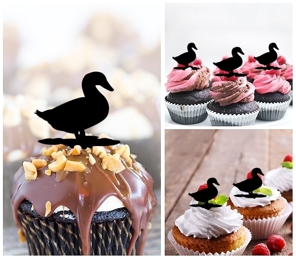 Laser Cut Duck Barn Yard Animal Farm cupcake topper