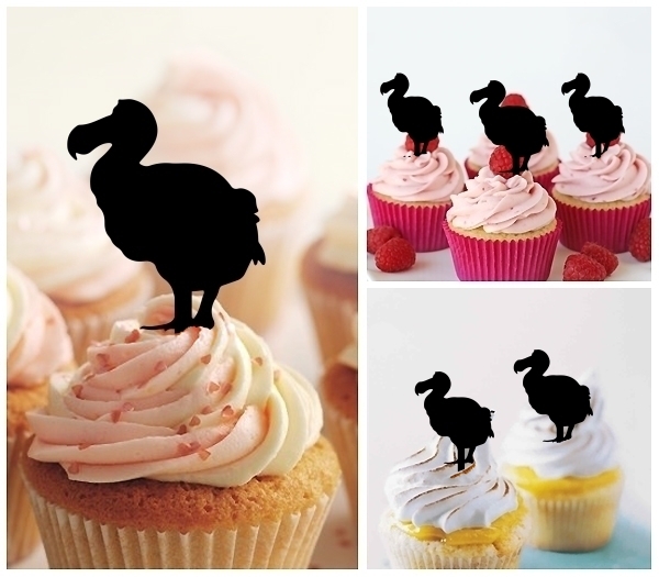 Laser Cut Dodo Bird cupcake topper