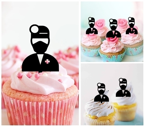 Laser Cut Sugery Doctor cupcake topper