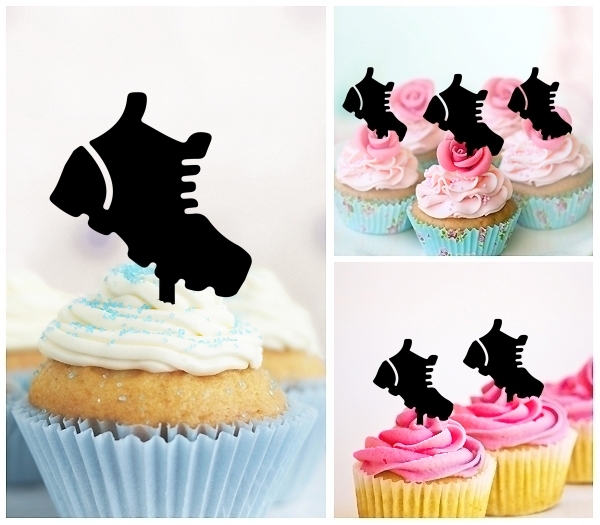 Laser Cut Boot Shoe cupcake topper