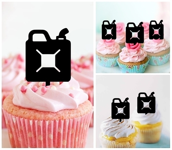 Laser Cut Gasoline Can cupcake topper