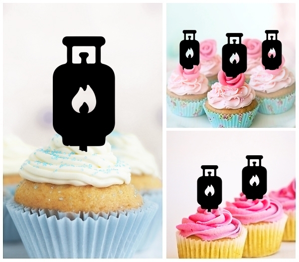 Laser Cut Gas Cylinder cupcake topper