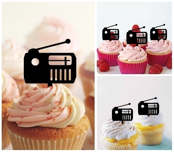 Laser Cut Radio Transistor cupcake topper