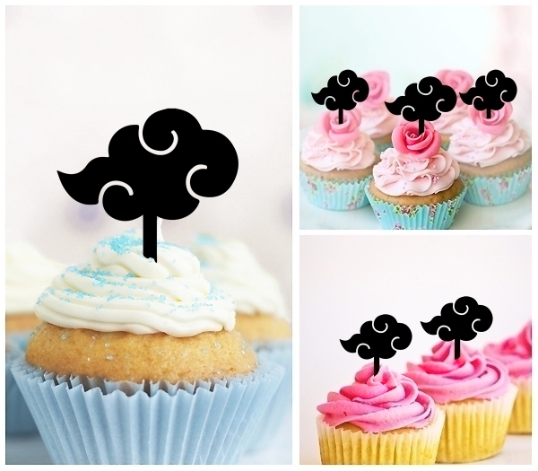 Laser Cut Cloud cupcake topper