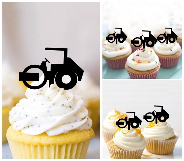 Laser Cut Construction Vehicle cupcake topper