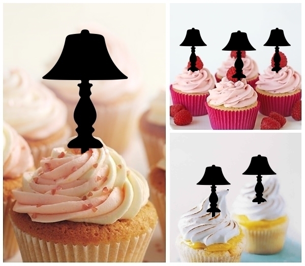 Laser Cut Table Lamp cupcake topper