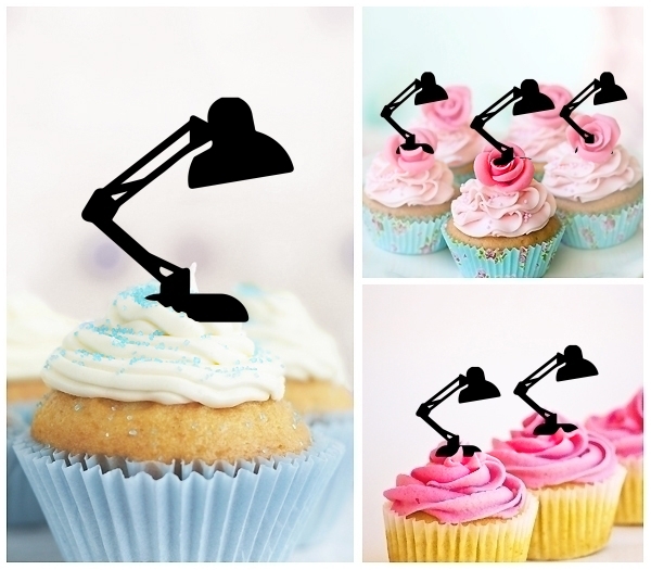 Laser Cut Desk Lamp cupcake topper