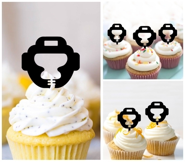 Laser Cut Boxing Head Guard cupcake topper