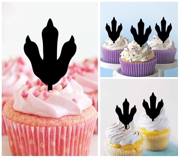 Laser Cut Penguin Footprint cupcake topper