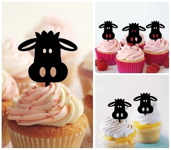 Laser Cut Donkey Head cupcake topper