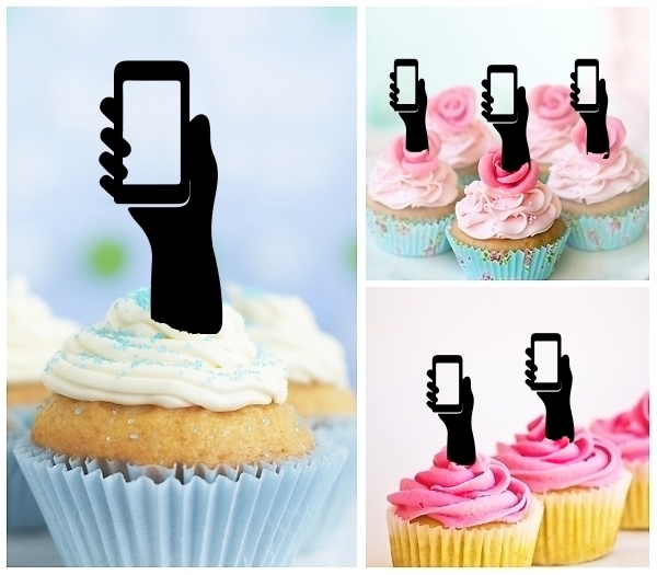 Acrylic Toppers Hand Mobile Phone Design
