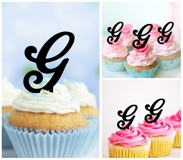 Laser Cut Alphabet G cupcake topper