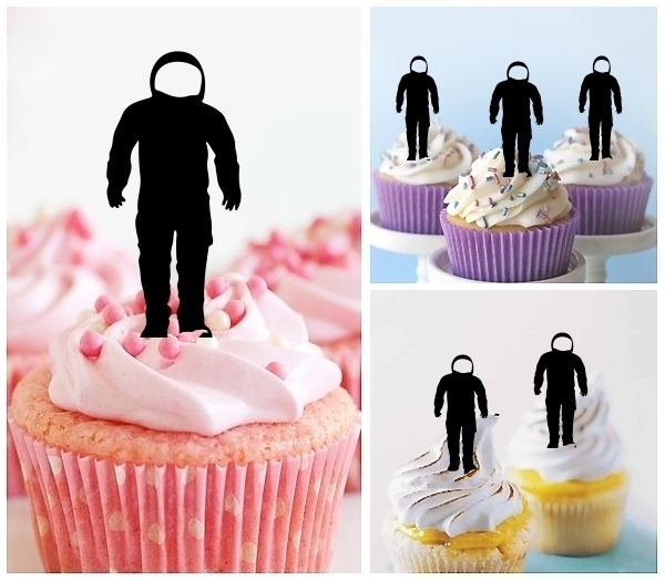 Laser Cut Astronaut Spaceman cupcake topper