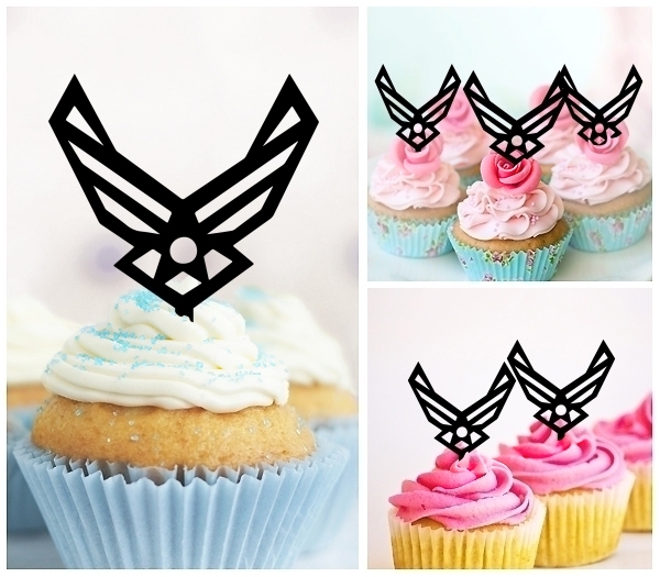 Laser Cut Air Force Symbol cupcake topper