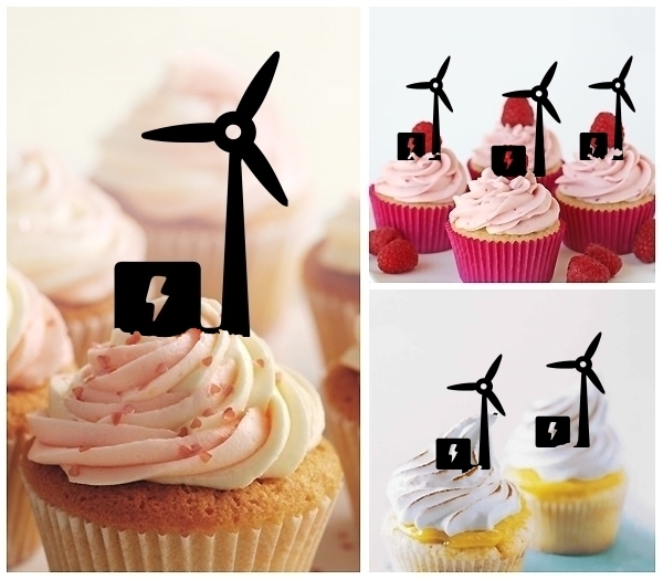 Acrylic Toppers Wind Power Energy Design
