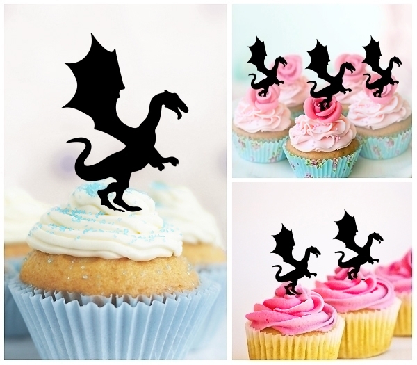 Standing Dragon Topper Cupcake