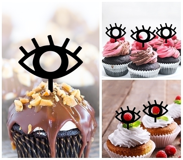 Laser Cut Eye Symbol cupcake topper