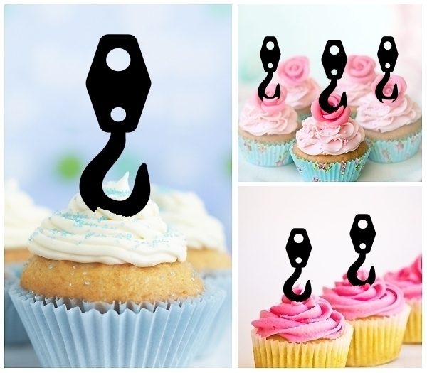 Laser Cut Crane Hook cupcake topper