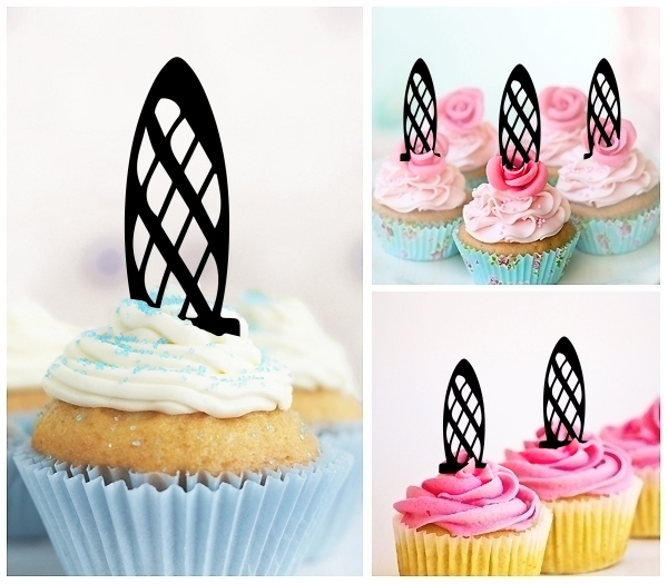 Laser Cut London Gherkin Tower cupcake topper