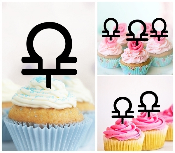 Laser Cut Libra Zodiac Astrology Sign Horoscope cupcake topper