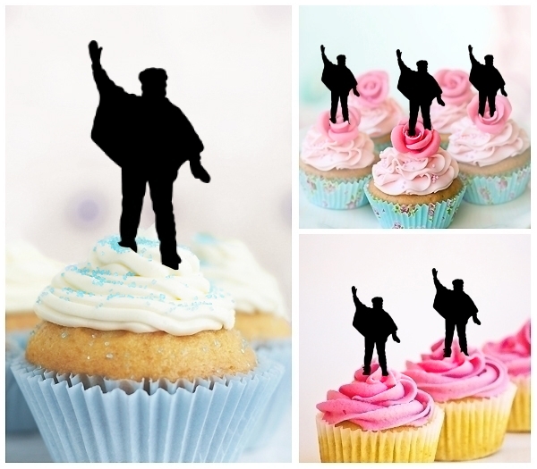 Laser Cut The Beatles cupcake topper