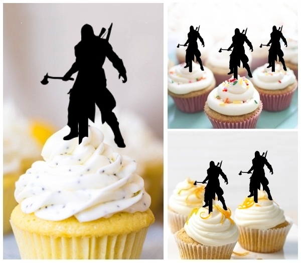 Laser Cut Assassin cupcake topper