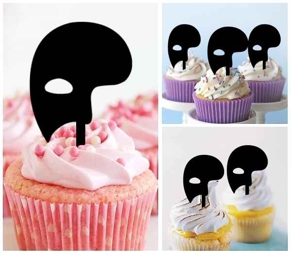 Laser Cut Opera Mask cupcake topper