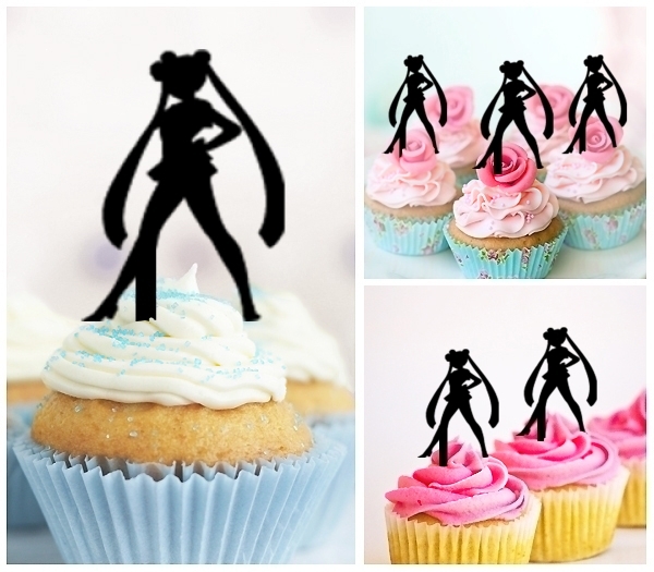 Laser Cut Sailor Moon cupcake topper