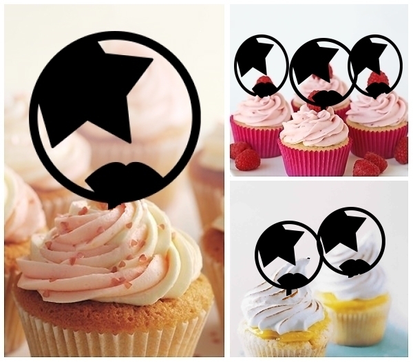 Laser Cut Kiss Makeup cupcake topper