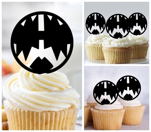 Laser Cut Kiss Makeup cupcake topper