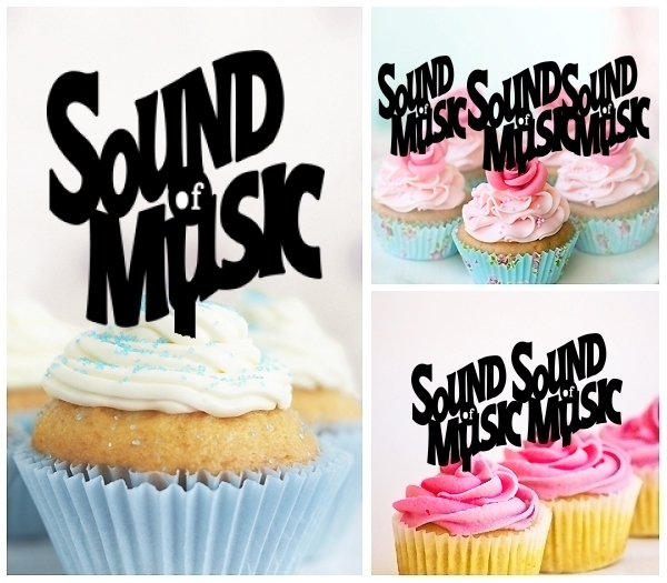 Laser Cut Sound of Music cupcake topper