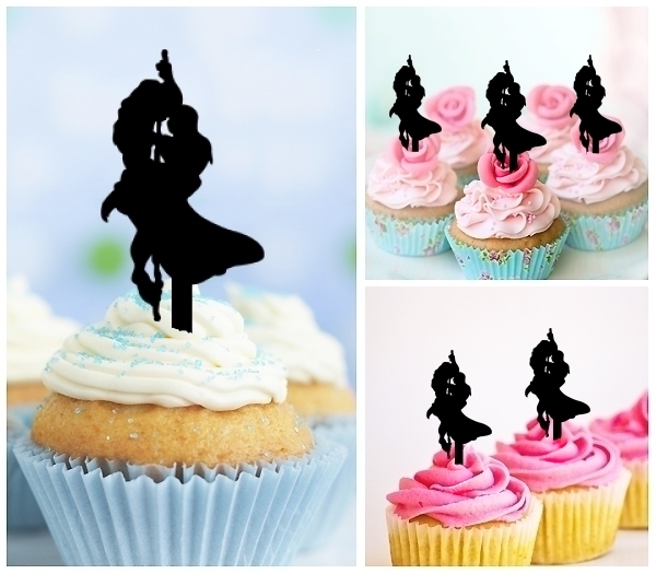 Laser Cut Tarzan and Jane cupcake topper