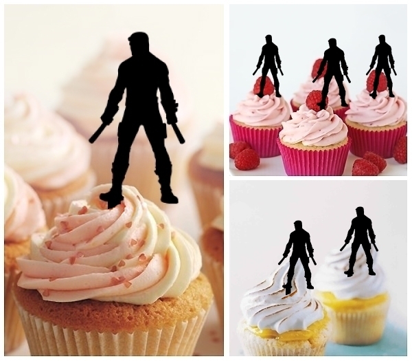 Laser Cut Daredevil cupcake topper