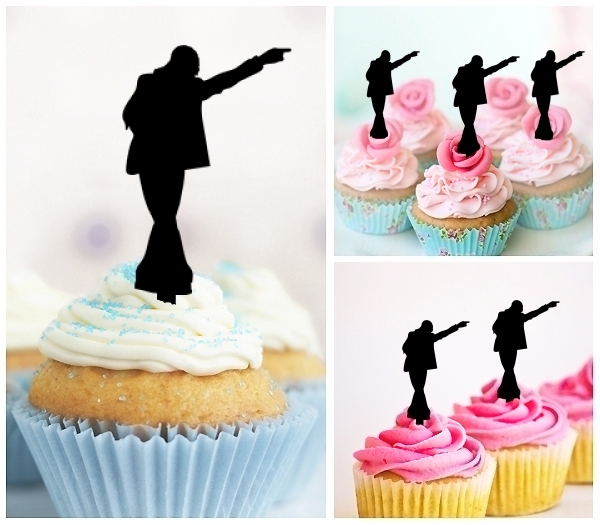 Laser Cut Michael Jackson cupcake topper