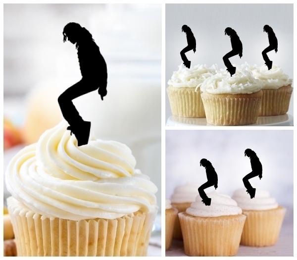 Laser Cut Michael Jackson cupcake topper