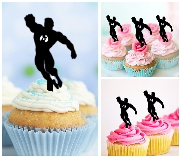 Laser Cut Green Lantern cupcake topper