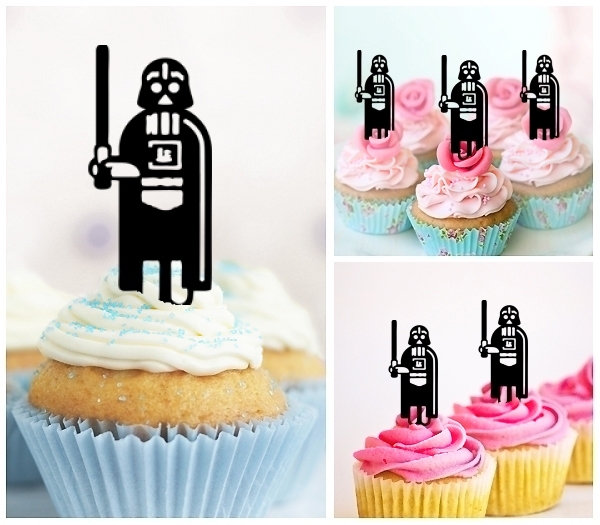 Laser Cut I Love Darth Vader cupcake topper