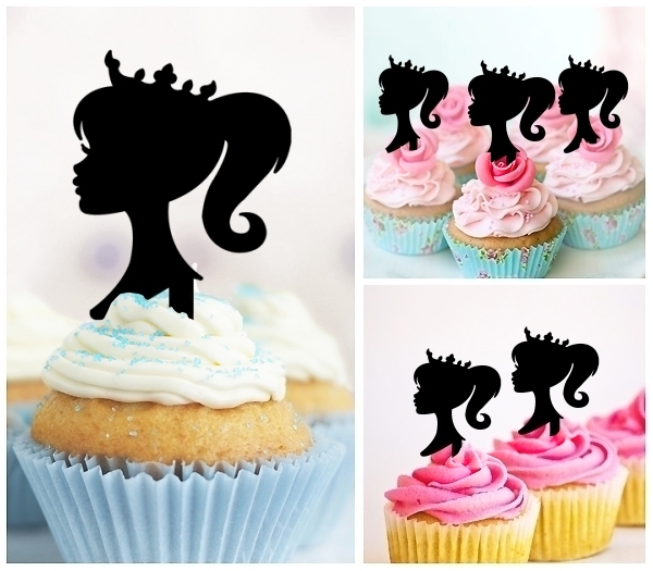 Laser Cut Barbie Princess cupcake topper