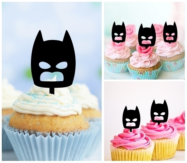 Laser Cut Batman Inspired Mask cupcake topper