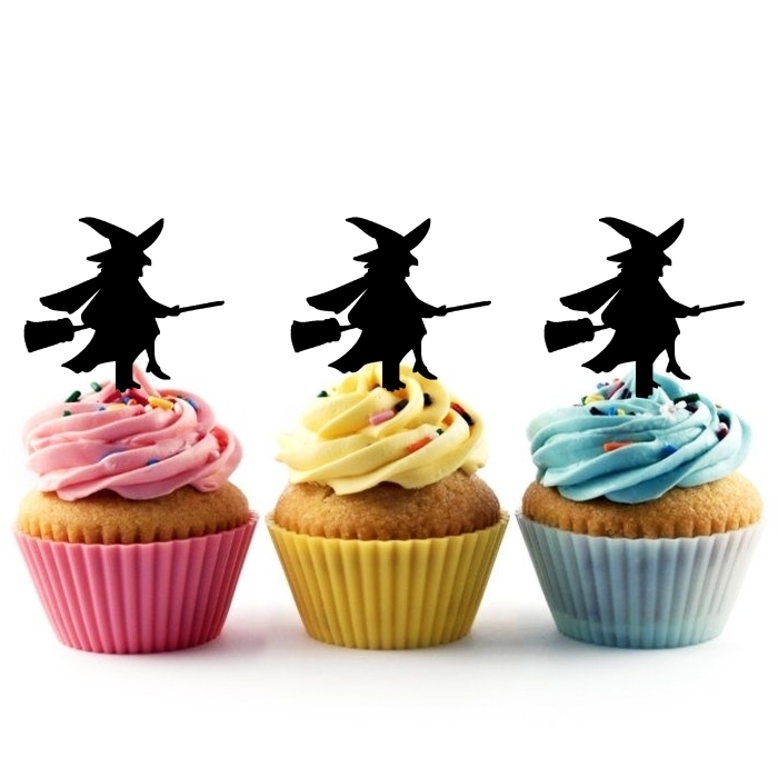 Halloween Witch on Broomstick
