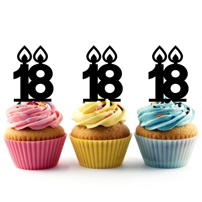 Number Eighteen 18 Candle