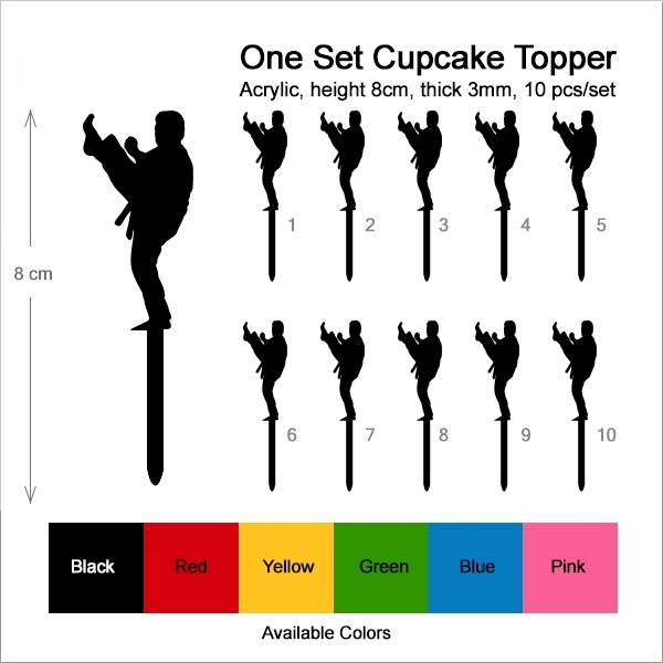 Karate Posture Cupcake